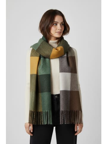 Faera Weicher Schal mit Fransen - Modischer Winter-Accessoire for Damen in Grün