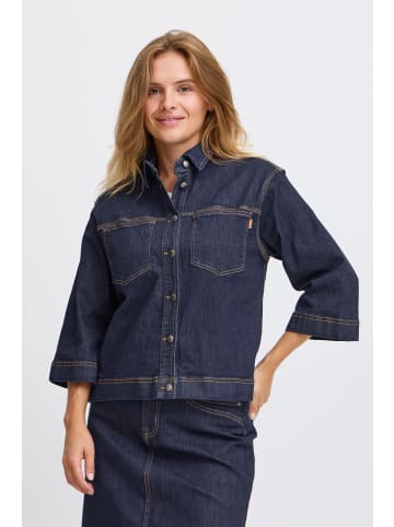 PULZ Jeans Jeansjacke PZKATJA Casual fit in Un-Washed Denim