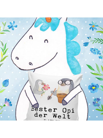 Mr. & Mrs. Panda kuschelkissen 40x40 Pinguin Bester Opi der Welt... in Weiß