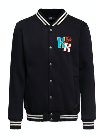 King Kerosin King Kerosin College Sweatjacke Tiki Surfers in schwarz