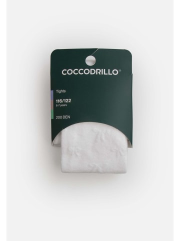 Coccodrillo Mädchenstrumpfhosen in weiß