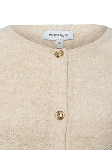 More & More Strickjacke in beige - 0001