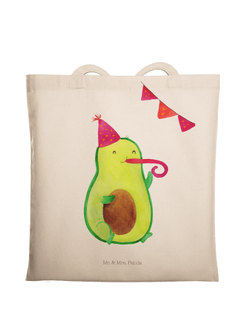 Mr. & Mrs. Panda Tragetasche Avocado Geburtstag ohne Spruch in Creme