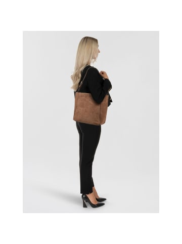 LIEBESKIND BERLIN Chudy Schultertasche M Leder 36 cm in safari