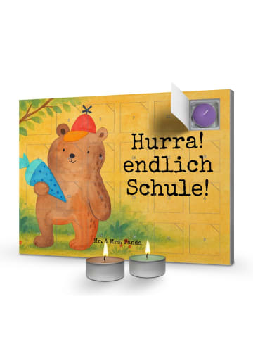 Mr. & Mrs. Panda adventskalender kerzen Bär Schultüte Design mit... in Weiß