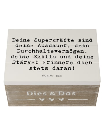 Mr. & Mrs. Panda Box aus Holz Spruch Sportliche Wettkämpfe Super... in Weiß
