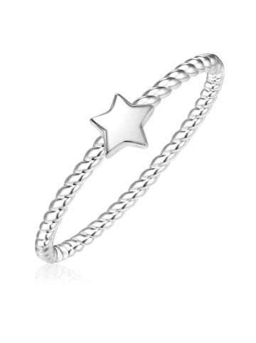 Glanzstücke München Ring Stern aus Sterling Silber in silber