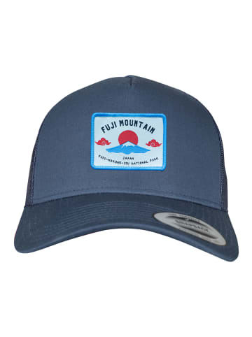 F4NT4STIC Trucker Cap Fuji Mountain in marineblau