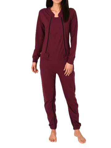 NORMANN Pflegeoverall langarm Reissverschluss Vorne - 88437 in beere