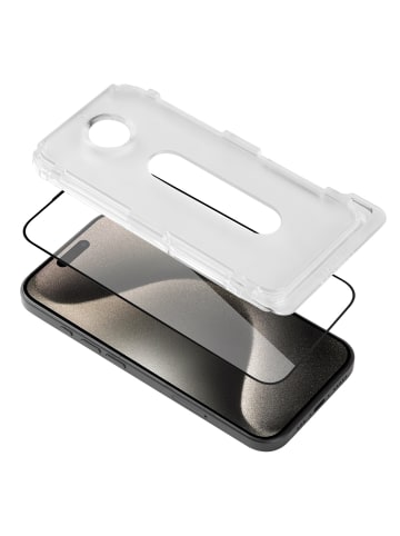 Platyne Glasfolie für iPhone 15 Pro – staubfrei, blasenfrei in Transparent