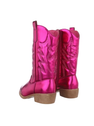 Ital-Design Stiefel in Pink