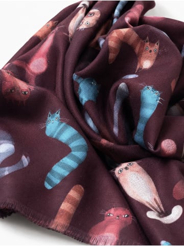 collezione alessandro Schal " Minka " in bordeaux