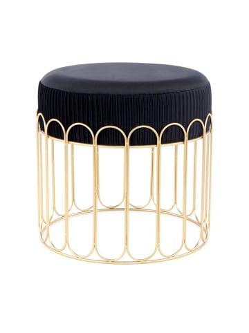 Vivorum Hocker Cleopatra 425 in Schwarz / Gold