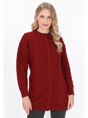 DreiMaster Women Cardigan in red wine