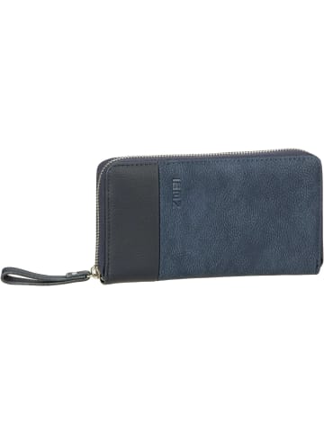 Zwei Geldbörse Eva EV2 in Nubuk/Blue