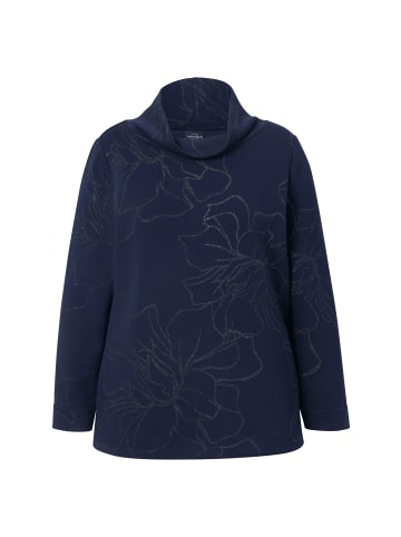 Ulla Popken Sweatshirt in dunkles marine
