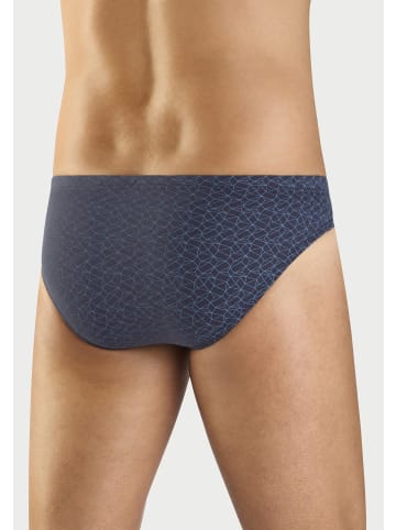 H.I.S Slip in blau/navy-blau-gestreift/navy-blau-bedruckt