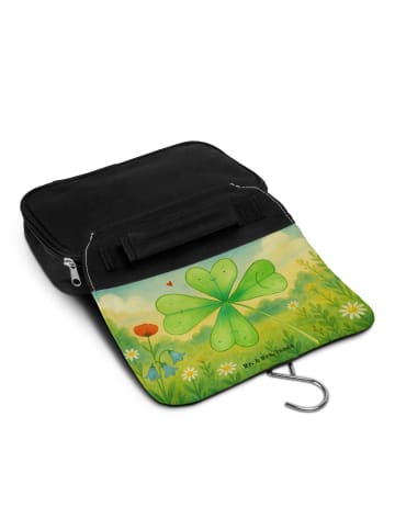 Mr. & Mrs. Panda kosmetiktäschchen Blume Kleeblatt Design ohne S... in Weiß