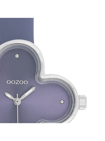 Oozoo Analog-Armbanduhr Oozoo Timepieces blau extra groß (ca. 32x32mm)