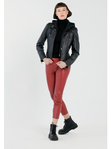 CBL Damen Lederjacke  in schwarz