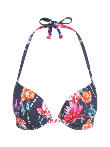 Sunseeker Push-Up-Bikini-Top in marine-bedruckt
