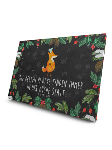 Mr. & Mrs. Panda Tee Adventskalender Fuchs Koch mit Spruch in Kreidetafel