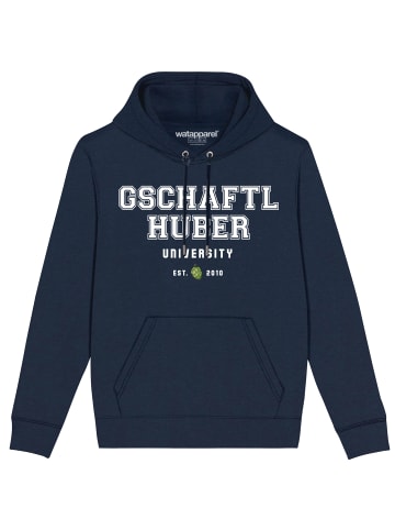 wat? Apparel Sweatshirt Gschaftlhuber University in Dunkelblau