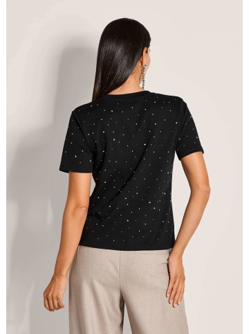 MADELEINE Luxuriöses Shirt mit Strassakzenten in schwarz
