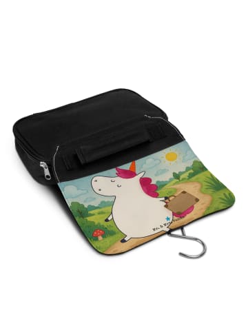 Mr. & Mrs. Panda Kosmetiktasche Einhorn Koffer Design ohne Spruch in Weiß