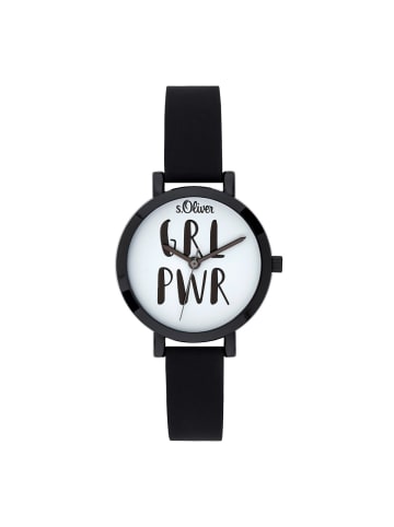 s.Oliver Quarzuhr SO-3767-PQ in schwarz