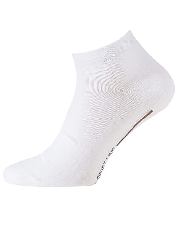 Vincent Creation® Sneaker Socken 8 Paar, SPORT LINE, Baumwolle in weiß