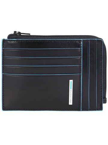 Piquadro Blue Square Kreditkartenetui RFID Leder 12 cm in black