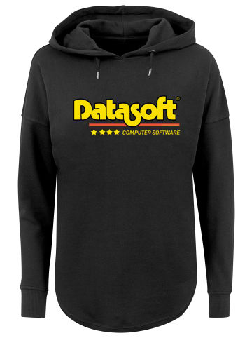 F4NT4STIC Oversized Hoodie Retro Gaming Datasoft Logo gelb in schwarz