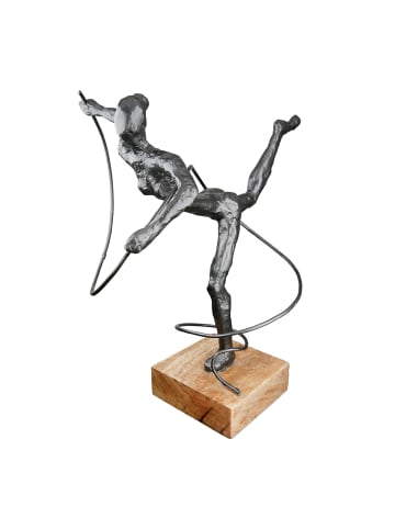 GILDE Skulptur Körpergefühl anthrazitfarben - (H) 30 cm