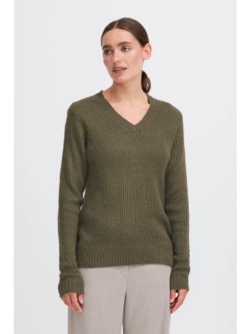 Oxmo V-Ausschnitt-Pullover OXFSINVI PU 1 in Grün
