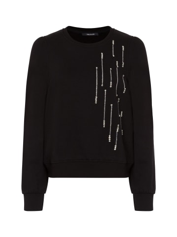 TAIFUN Sweatpullover in schwarz silber