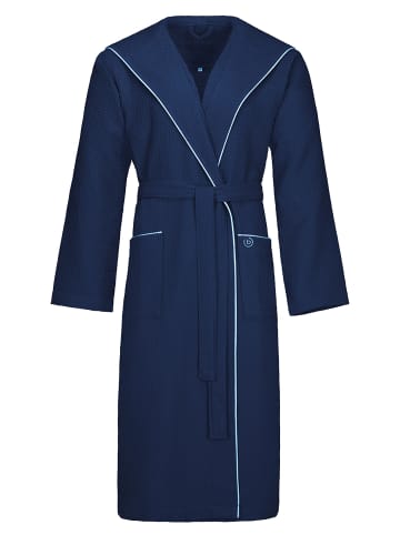 Vossen Bademantel mit Kapuze in marine blau