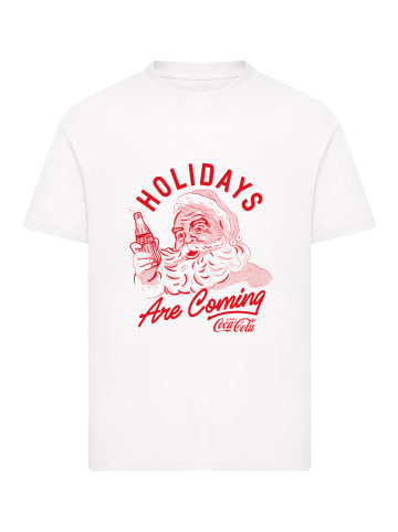 F4NT4STIC T-Shirt Coca Cola Holidays Are Coming 2 in weiß
