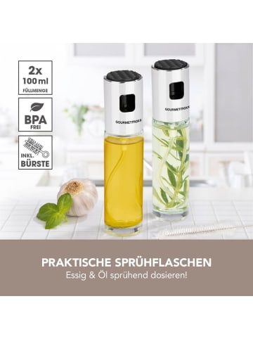 Gourmetmaxx Sprühflaschen - Für Essig & Öl - 2er-Set