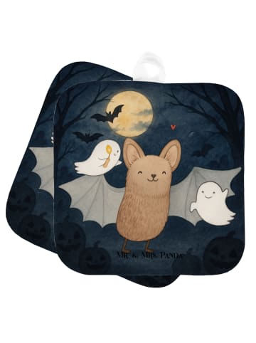 Mr. & Mrs. Panda Topflappen Fledermaus Gespenster Design ohne Sp... in Weiß