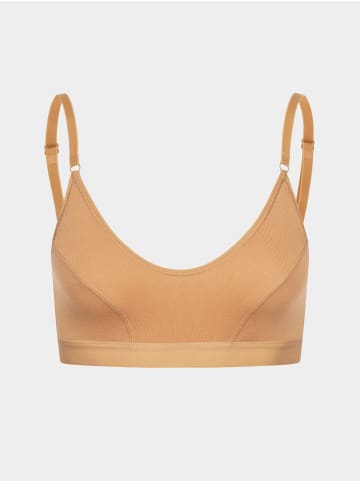 Erlich Textil  Edith Bustier - verstellbare Träger, Edith Bustier bügellos aus Modal - verstellbare Träger in terra