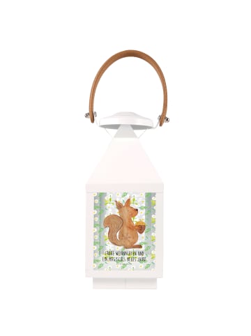 Mr. & Mrs. Panda Laterne Eichhörnchen Weihnachtszeit mit Spruch in Transparent