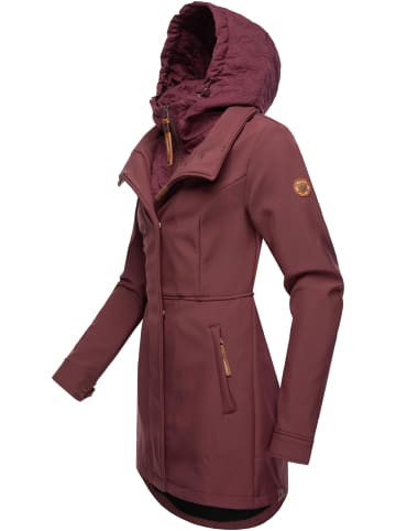 ragwear Softshellmantel Ybela in Wine Red22