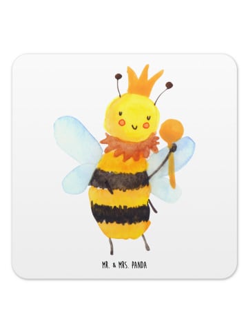 Mr. & Mrs. Panda Tischuntersetzer Biene König ohne Spruch in Weiß