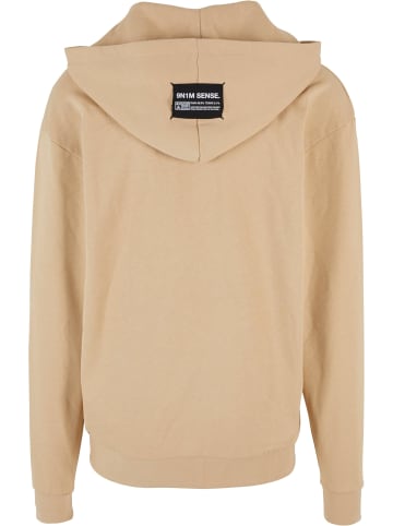 9N1M SENSE Zip-Kapuzenpullover in softmocca