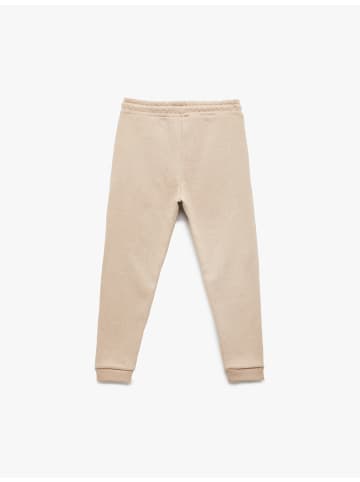 KOTON SWEAT BOTTOMS in Beige