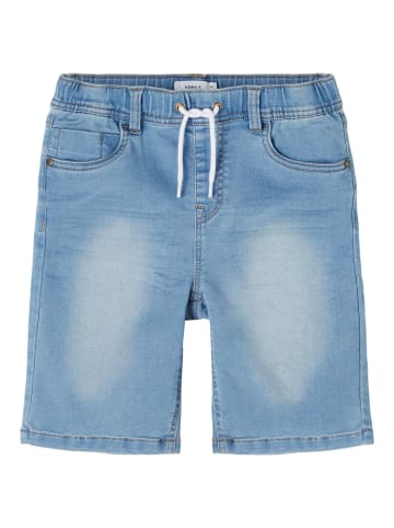 name it Long Shorts in light blue denim