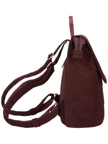 Zwei Rucksack Mademoiselle MR8 in Nubuk-Bordeaux