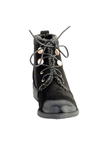 Divine Factory Schnürstiefelette Schwarz