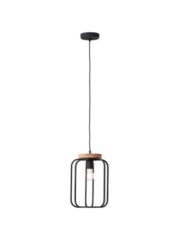 Brilliant Pendelleuchte 25cm Tosh ⌀ 25 cm in antik holz/schwarz korund